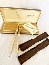 Cross 14k Gold 1/20 Gold Filled Pen Pencil Set.