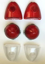 1953 Chevy CAR Bel Air One-Fifty Series TAIL LIGHT LENSES kit 6 pieces FREE SHIP