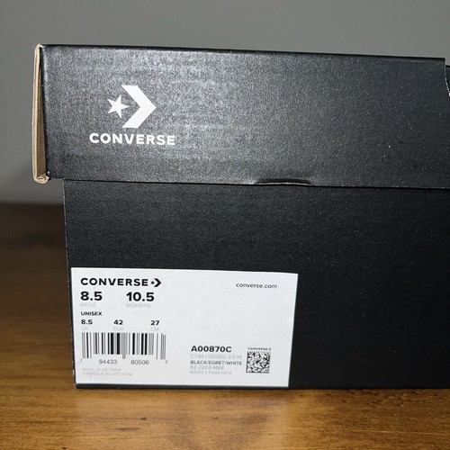 Converse CTAS Hi Lugged 2.0 Black Platform Shoes Canvas Men’s 8.5 Women’s 10.5 - Picture 14 of 14