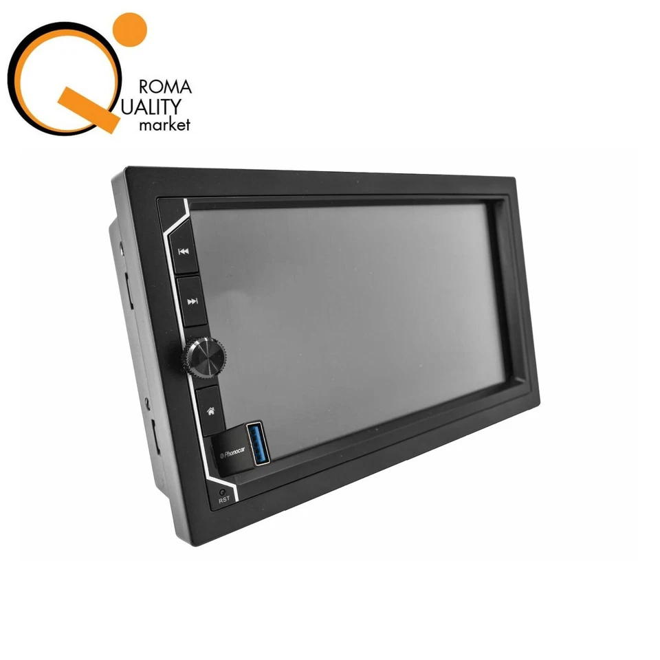 Phonocar VM 003 Monitor 7" 2 DIN Compatto Autoradio WiFi DAB+ BT Antenna VM003 - Immagine 2 di 4
