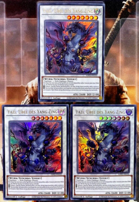   Yu-Gi-Oh 3x Yazi Übel des Yang Zing GFP2-DE131 Ultra Rare 1. Auflage Near Mint