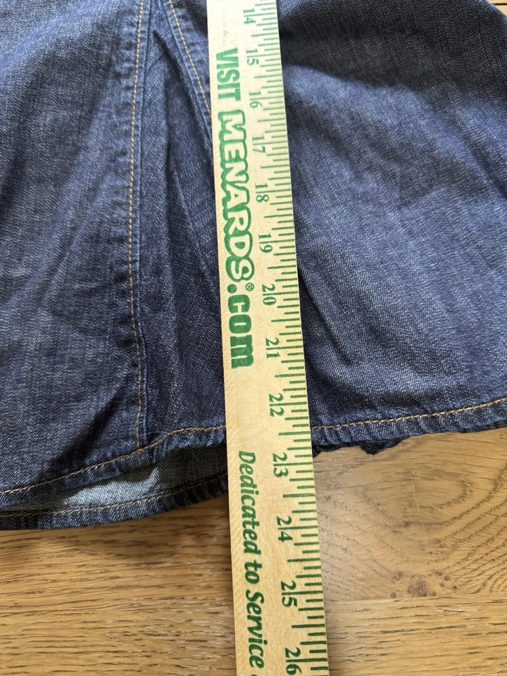 Chaps Denim Midi Skirt Womens Size 4 Zip Cotton Western Party Outdoor Office — 第 4/4 张图片