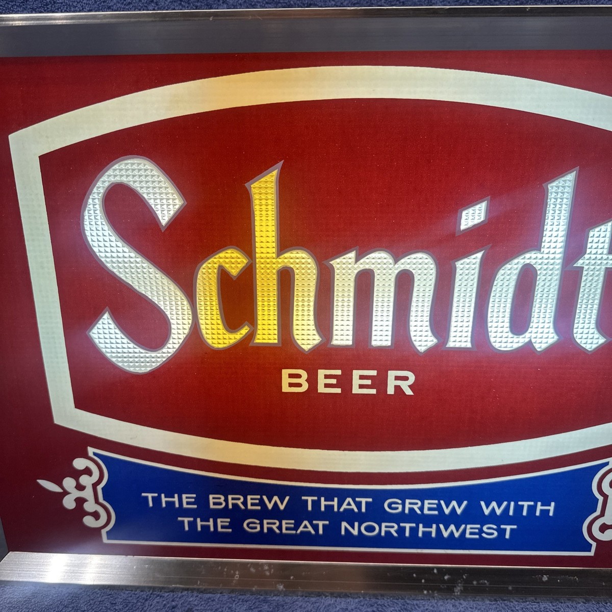 VINTAGE SCHMIDT BEER LIGHT UP TWO SIDED SIGN RARE 20” X 14” X 3