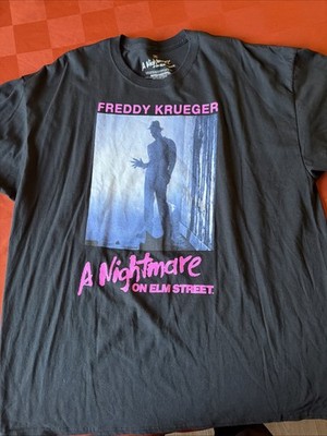 A Nightmare On Elm Street Black T-Shirt Freddy Krueger Ripple Junction, Size 2xL