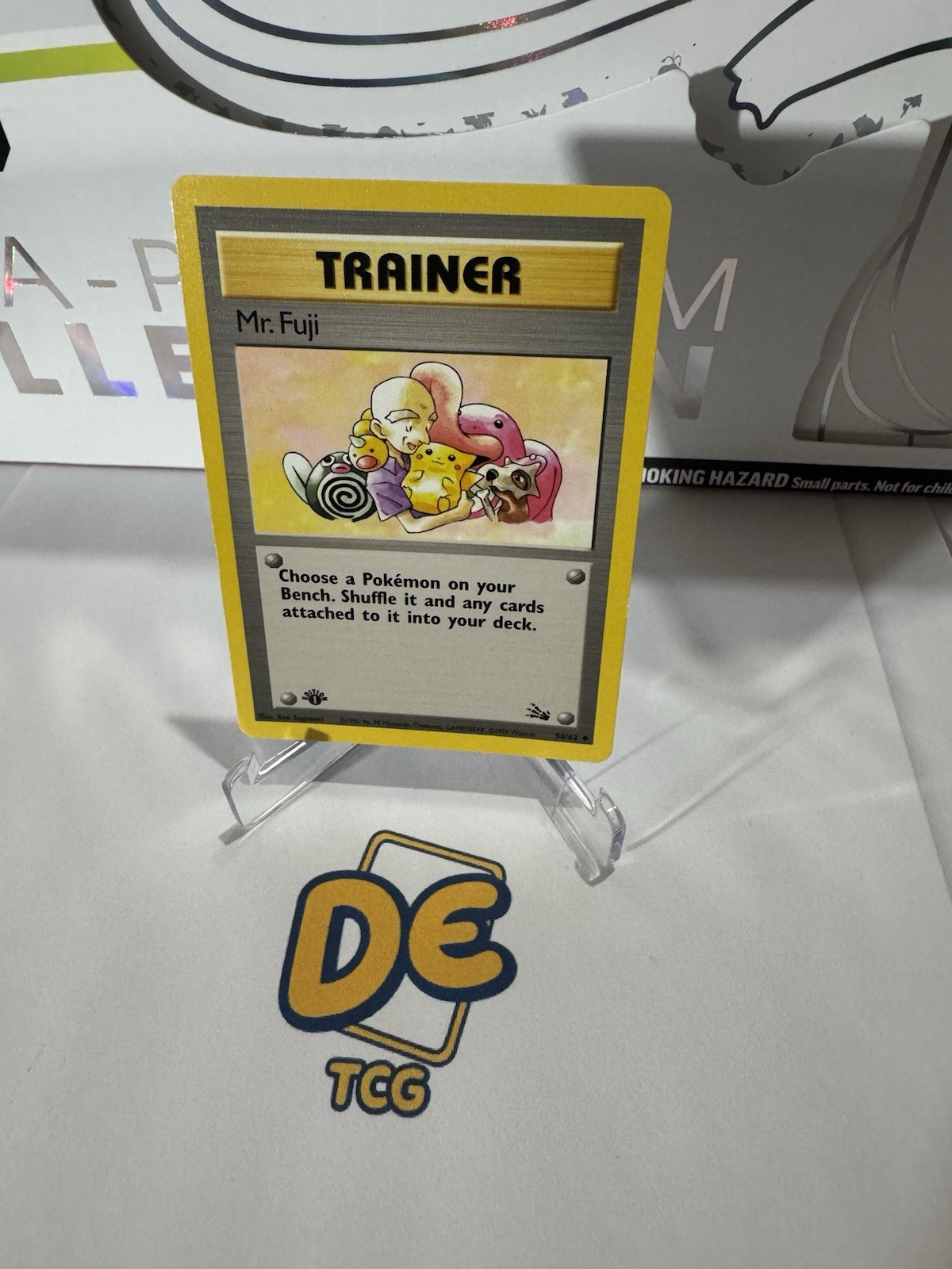 Mr. Fuji 58/62 Pokemon TCG WOTC Base Set Fossil Uncommon NEAR MINT NM