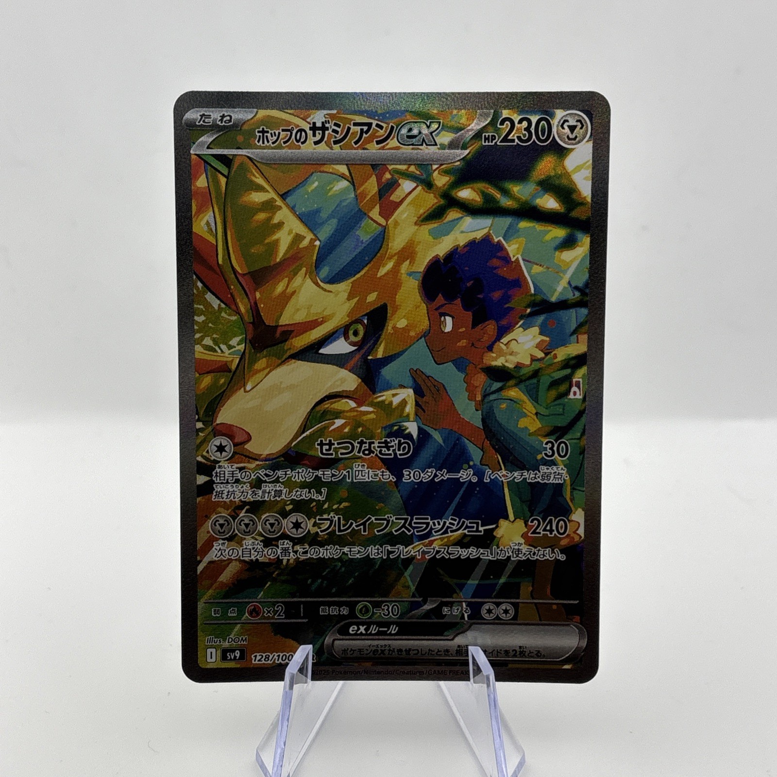 Hop's Zacian EX 128/100 Battle Partners Special Art Rare Pokemon Japanese NM