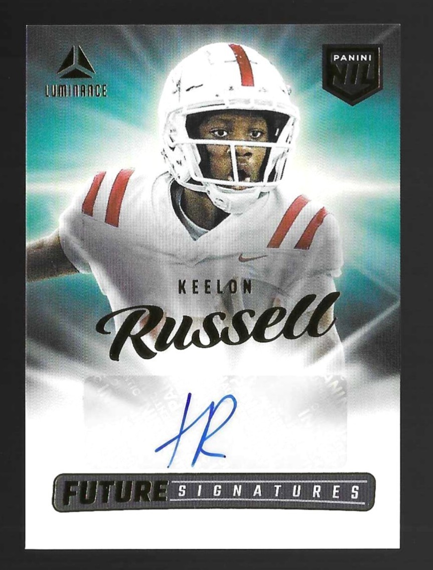 Keelon Russell 2025 Panini Luminance Autograph Gold Future Signatures SP Alabama