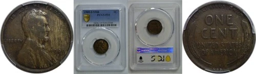 1909-S VDB Lincoln Cent   PCGS F-15