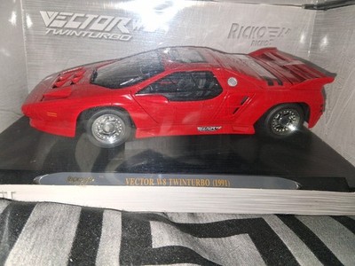 1:18 Ricko Vector W8 Twin Turbo 1991 Diecast Model Car Red w/ Box
