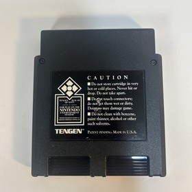 Skull & Crossbones NES Tengen Black Cartridge Tested Authentic