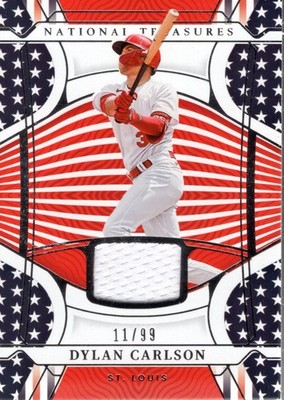 2022 Panini National Treasures Red White and Blue #27 Dylan Carlson Jersey/99 BB