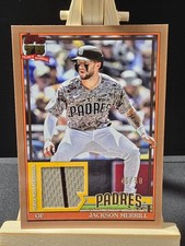 2026 Topps Series 1 Jackson Merrill 1991 Gold Relic 46/50 Padres