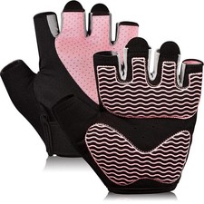 Gym Gloves - Fingerless, Breathable Workout Gloves for Weightlifting, Cycling