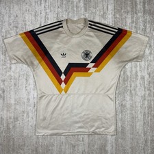 Vintage 80s Adidas West Germany 1988 Soccer Jersey World Cup 1990 DFB