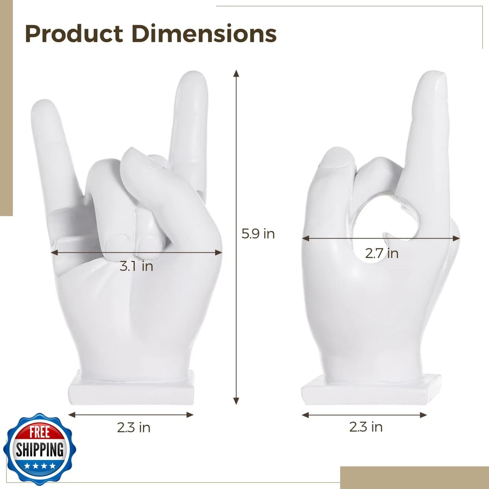 Rock Hand Drumstick Display Holder, Fun Gesture Shaped Drumstick Display Stan - Image 4 of 4