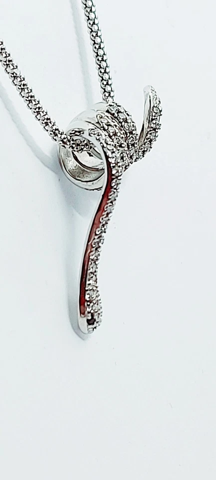 Collana Argento  925 Donna  Ciondolo Pendente Gioiello Serpente   Snake  Pendant - Immagine 3 di 4