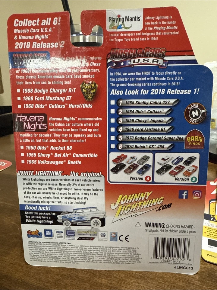 Oldsmobile Cutlass Hurst Muscle Cars 1968 EE. UU. 1:64 1 de 2500 Johnny Lightning Foto 2 de 2