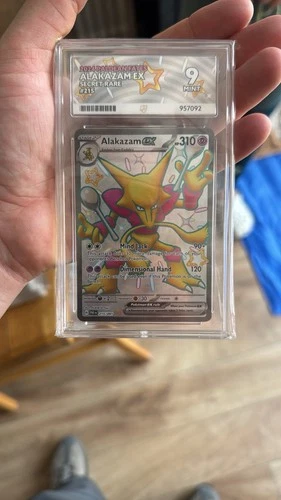 Pokémon TCG Alakazam EX Paldean Fates 215/091 Secret Rare ACE Graded 9