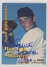 2001 Royal Rookies Throwbacks Boys of Summer /2950 Luke Prokopec #BOS#1 Auto b5y
