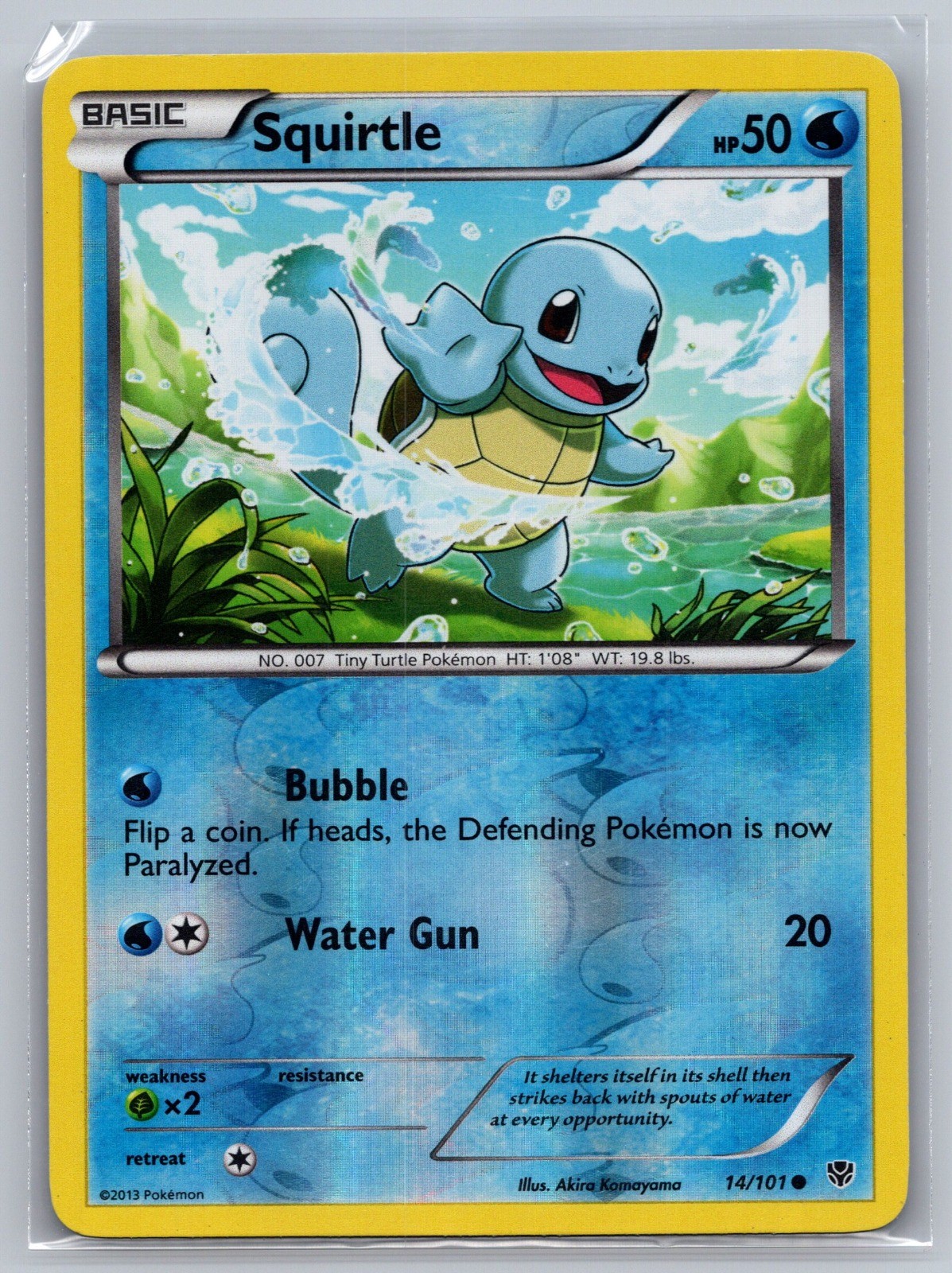 Squirtle Reverse Holo Common Plasma Blast 14/101 LP