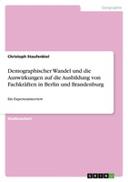 Demographischer Wandel Und Die Auswirkungen Auf Die Ausbildung Von...
