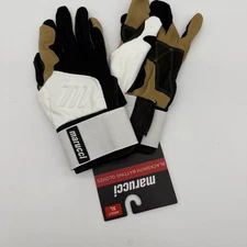 Adult Size XL Marucci Blacksmith Batting Gloves New Durable Rugged Tan White