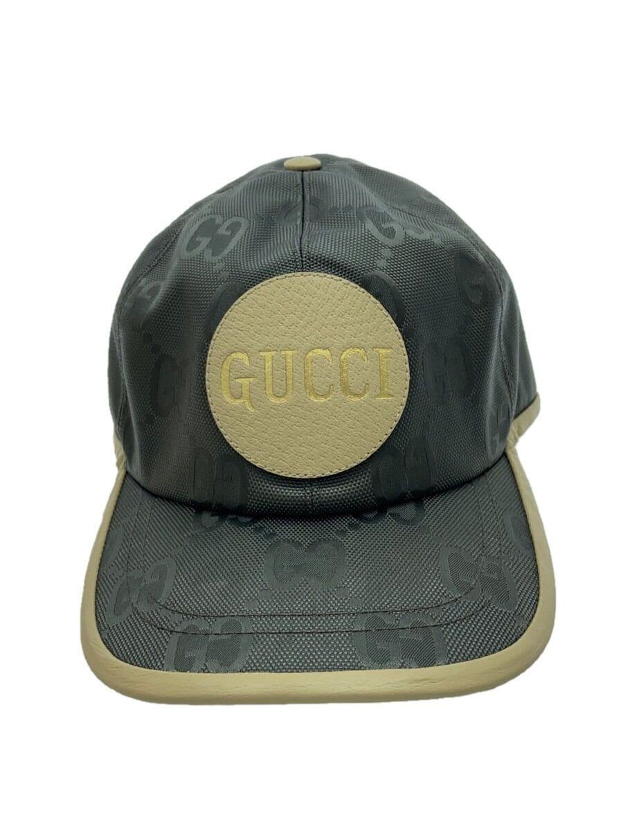 GUCCI Cap -- Nylon Gray Total Pattern Mens 627114 & 204891