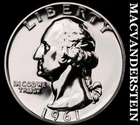 1961 Washington Quarter- Silver Choice Gem Proof Luster No Reserve #i2435