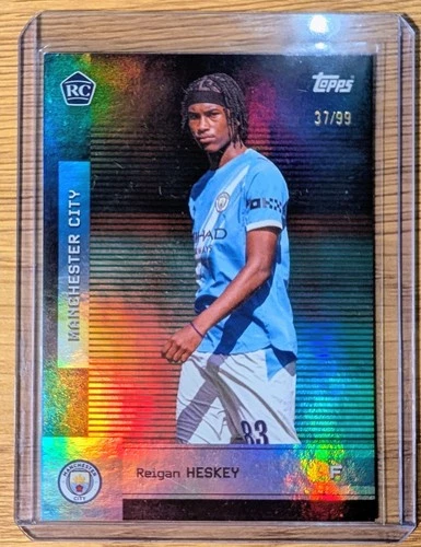 Topps Premier League Manchester City Team Set 25/26 REIGAN HESKEY Numbered /99