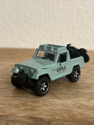 Earle Motors Jeepster Commando 1967 Hotwheels Scale 1.87 Teal Toy Car