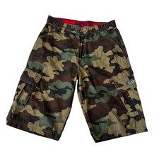 Levi's Cargo Shorts Camo Print Kids Boys Size 14 Regular Adjustable Waist