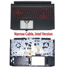 For Acer Nitro 5 AN515-57 AN515-45 Palmrest Red Backlit Keyboard 6B.QEXN2.001 US