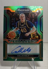 2022-23 Panini Prizm Draft Picks - College Penmanship Collin Welp #CP-CWE Green