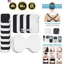 TENS Unit Electrode Pads XL - 4x6 Inch for Back Pain Relief- Compatible with ...