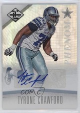2012 Limited Phenom Monikers Silver 282/299 Tyrone Crawford #199 Auto 0ty6