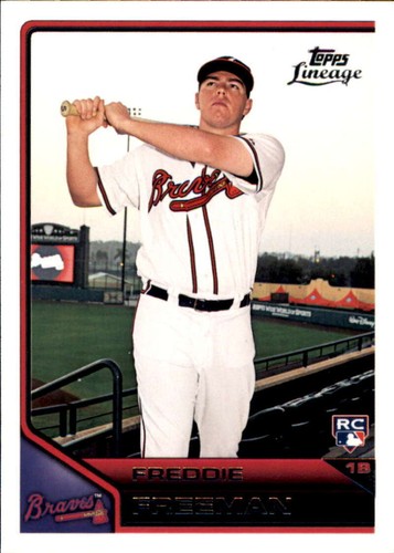 2011 Topps Lineage #146 Freddie Freeman RC Rookie Atlanta Braves Baseball Card - Picture 1 of 2
