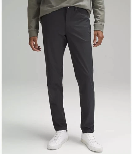 new tags LULULEMON ABC technology PANT SLIM Obsidian Mens 5 Pocket 28x34 #469