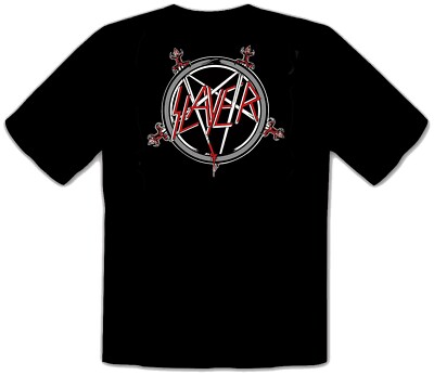 Slayer Punk Rock Music LOGO SCHWARZE T-Shirt - 563