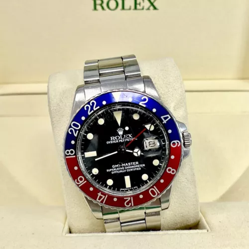 Rolex Gmt Master El Cornino PCG Black Pepsi Red Blue Bezel Vintage 1960s 1963