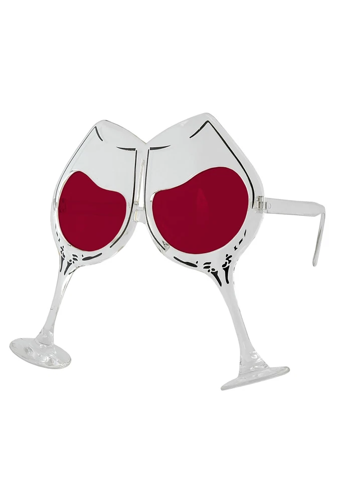 Wine Goblet Eyeglasses Clear/Rose - Image 4 of 4