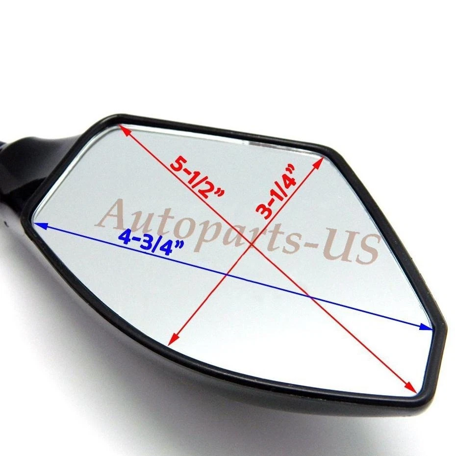 Espejos retrovisores negros mate para HONDA CBR600RR 2003-2011 CBR 1000 RR 2004-2007 Foto 2 de 4