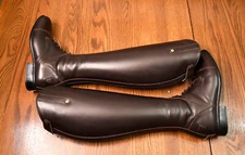 Sergio Grasso, New, zipper brown field tall boots, 41 LW (~USA ladies 9.5-10)