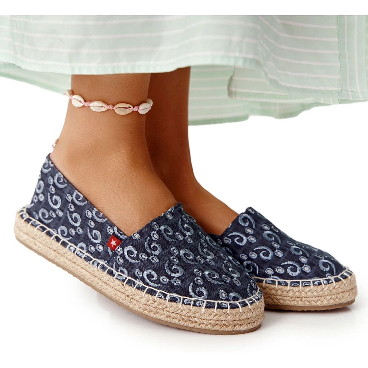 Navy platform espadrilles sale