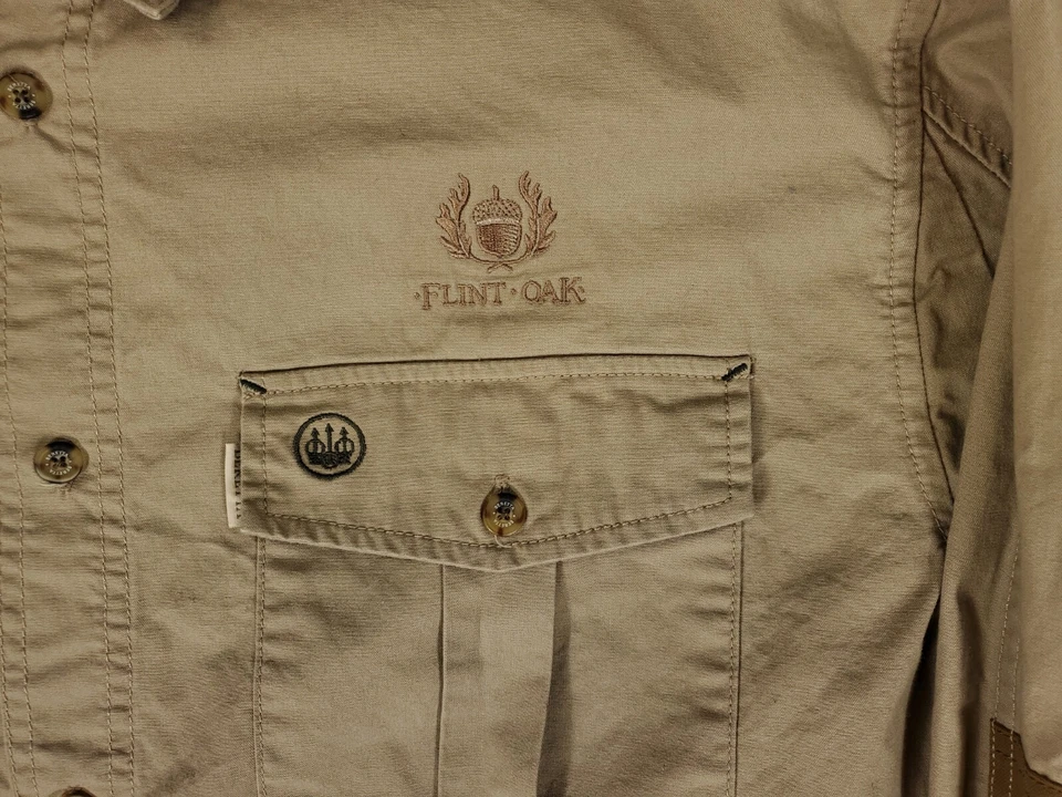 Camisa Beretta Tiro Tostado Beige Caqui Marrón Caza Tiro al Objetivo Para Hombres L Foto 2 de 4
