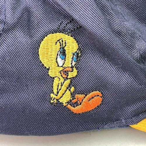 Vintage 90s TWEETY BIRD Looney Tunes Cap YOUTH SIZE KIDS - Picture 3 of 7