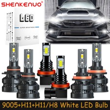 For Subaru WRX 2015-2018 Combo LED Headlights Bulbs High Low Beam Fog Light Z8