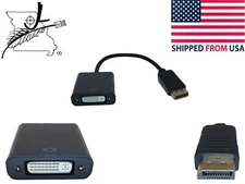 Male Display Port to Female DVI Monitor Cable PC Computer HD TV Adapter Convert