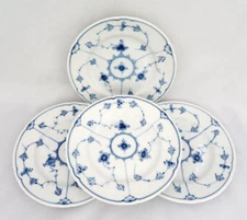 4 Pc B & G Denmark Copenhagen Blue Traditional 6 1/4" Bread & Butter Plates 28A