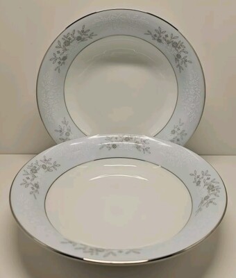 Set of 2 Noritake China BLUERIDGE (5858) 7.5'' Soup Bowl