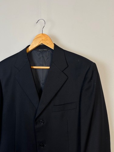 CANALI Luxury Classic Men Black Pure Wool Blazer Jacket Made in Italy Size 50R - Picture 3 of 11